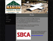 Tablet Screenshot of manionlumberandtruss.com